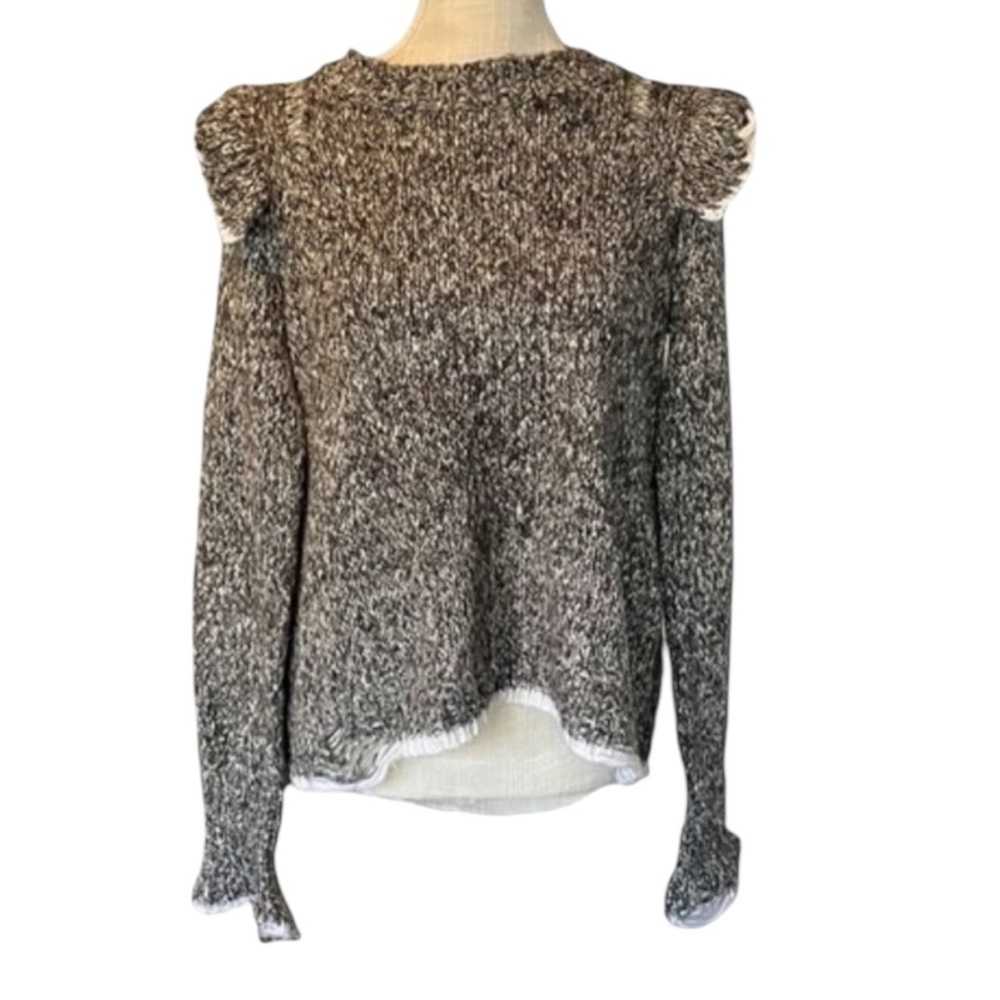 Wildfox Distressed Ruffled Sweater - Picture 3 of 8